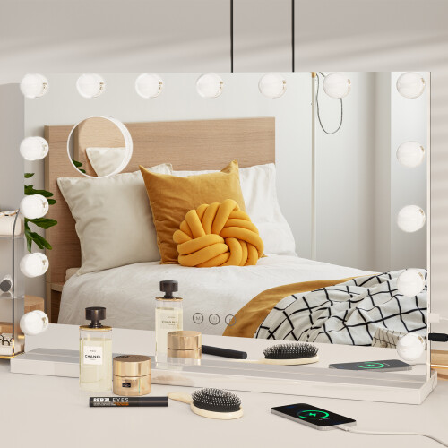 Soft Glow LED Vanity Mirror - Elegant Lighted Makeup Mirror for Vanity Desk 1