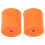 2Pcs Orange Vertical Rubber Snowboard Rack Wall Mount for Home Storage 8