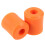 2Pcs Orange Vertical Rubber Snowboard Rack Wall Mount for Home Storage 4