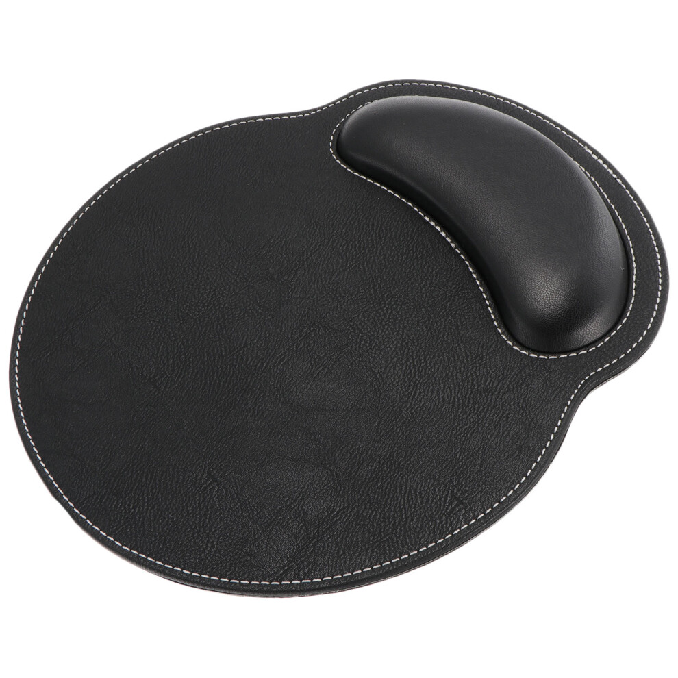 Leather Gaming Mouse Mat With Wrist Support And Anti-Slip Base 3161621436375