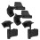 4Pièces Attaches Accoudoir Poussette Noir Durable 10