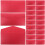 25Pcs Red Paper Envelopes Decorative Card Wedding Invitation Envelopes 3