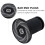 2Pièces Accessoires Embouts De Guidon Noir En Aluminium 6