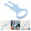 Sky-Blue Mop Handle Replacement Plastic Iron Pull Handle 5