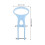 Sky-Blue Mop Handle Replacement Plastic Iron Pull Handle 2