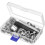 100Set Silver Colorful Grommets Kit with 3-Piece Tools for Clothes 9