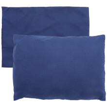 2Pcs Kids Travel Pillow Cover Small Dark Blue Polyester for Home Use