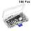 100Set Silver Colorful Grommets Kit with 3-Piece Tools for Clothes 5