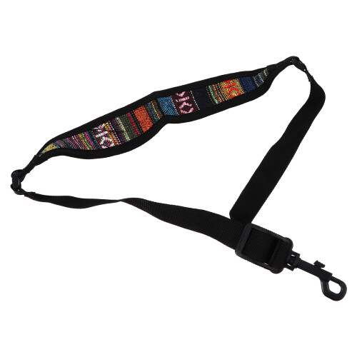 1Pc High-Quality Black Saxophone Harness Strap Lightweight Cloth Belt 2