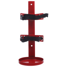 2Pcs Iron Fire Extinguisher Bracket Red Wall Mount Holder Easy Install