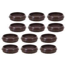 12pcs Fixed Caster Cup Chair Slide Rail Plastic
