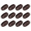 12pcs Fixed Caster Cup Chair Slide Rail Plastic 10