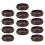 12pcs Fixed Caster Cup Chair Slide Rail Plastic 9