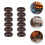 12pcs Fixed Caster Cup Chair Slide Rail Plastic 4