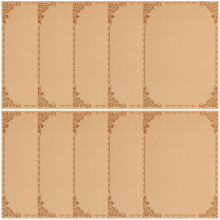 10Pcs Brown Blank Certificate Paper for Printing Award & Diploma Use