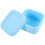 Blue Multi-Function Silicone Lunch Box Durable Portable Meal Box 5