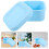 Blue Multi-Function Silicone Lunch Box Durable Portable Meal Box 3