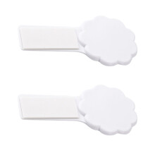 Toilet Seat Lifter White Plastic Anti-Touching For Home 2pcs