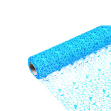1Rouleau Jacquard Bleu Pour Cadeaux, Décoration Artisanat