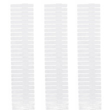 Drawer Dividers White Plastic 8pcs 12.7*2.7in