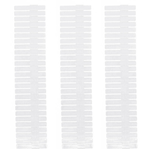 Drawer Dividers White Plastic 8pcs 12.7*2.7in