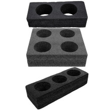 3 pcs foam cup holder with multiple holes for drinks and takeout