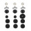 18 Pcs Practice Drum Pad Tuner 9 Wool Pads Cymbals Felt 5