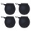 4Pcs Black Multi-Function Golf Balls Protector Neoprene Cleaning Bag 1
