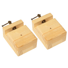 2Pcs Bamboo Engraved Seal Tool Beige Wood for Carving Stone Crafts