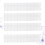 Drawer Dividers White Plastic 8pcs 12.7*2.7in 3