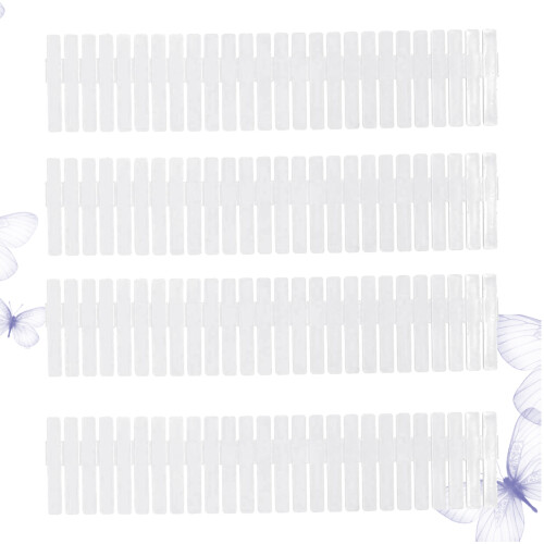 Drawer Dividers White Plastic 8pcs 12.7*2.7in 2