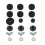 18 Pcs Practice Drum Pad Tuner 9 Wool Pads Cymbals Felt 4