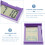 Family Car Clock Purple Plastic 2pack 9