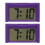 Family Car Clock Purple Plastic 2pack 5