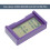 Family Car Clock Purple Plastic 2pack 2