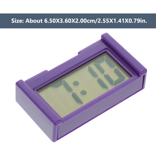 Family Car Clock Purple Plastic 2pack 1