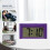 Family Car Clock Purple Plastic 2pack 8