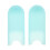 2Pcs Sky-Blue Silicone Saxophone Thumb Rest Covers Finger Protectors 1
