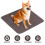 2pcs Waterproof Dog Mats Coffee Reusable For Small Pet 8