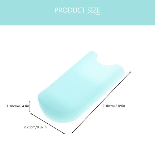 2Pcs Sky-Blue Silicone Saxophone Thumb Rest Covers Finger Protectors 1