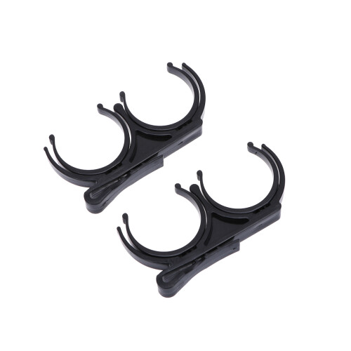 2Pcs Black Golf Clips Rotatable Holder Retrievers for Training Aids