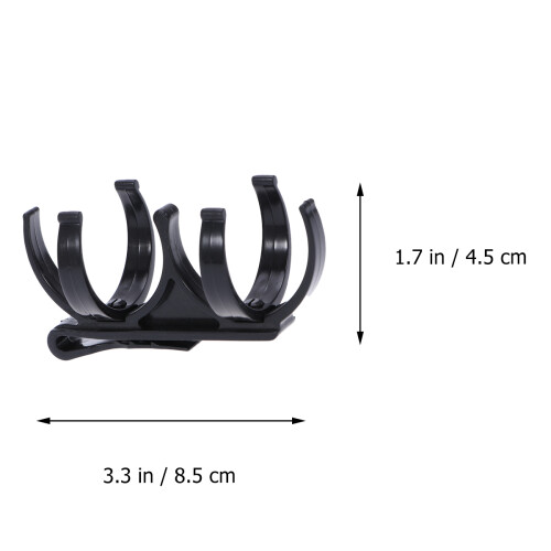 2Pcs Black Golf Clips Rotatable Holder Retrievers for Training Aids 1