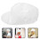 3Pcs Comfortable White Chef Hats Work Caps for Kitchen Staff 2