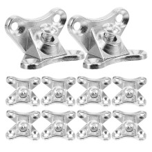 24 Pcs Table Leg Brackets Wall Shelf Corner Code Zinc Alloy