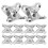 24 Pcs Table Leg Brackets Wall Shelf Corner Code Zinc Alloy 1