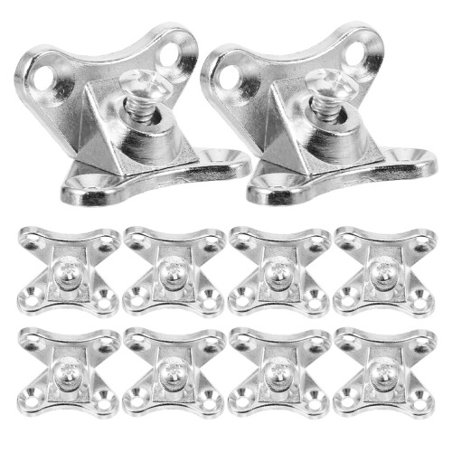 24 Pcs Table Leg Brackets Wall Shelf Corner Code Zinc Alloy