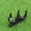 2Pcs Black Golf Clips Rotatable Holder Retrievers for Training Aids 4