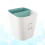 White Plastic Trash Can for Home Use Thick Durable Garbage Box 10