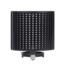 Black Microphone Noise-Proof Screen Double-Layer Filter Shield