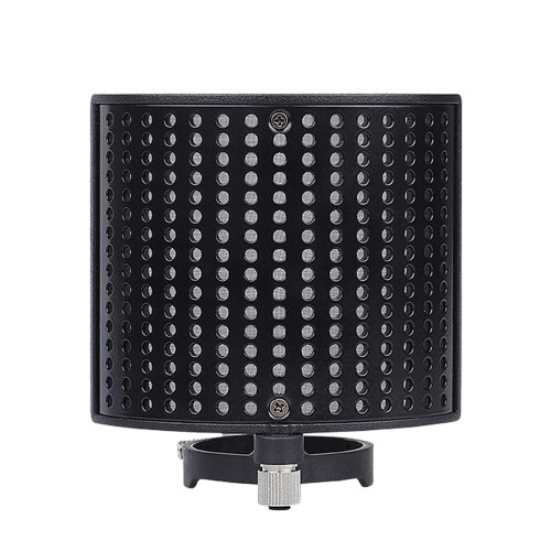 Black Microphone Noise-Proof Screen Double-Layer Filter Shield